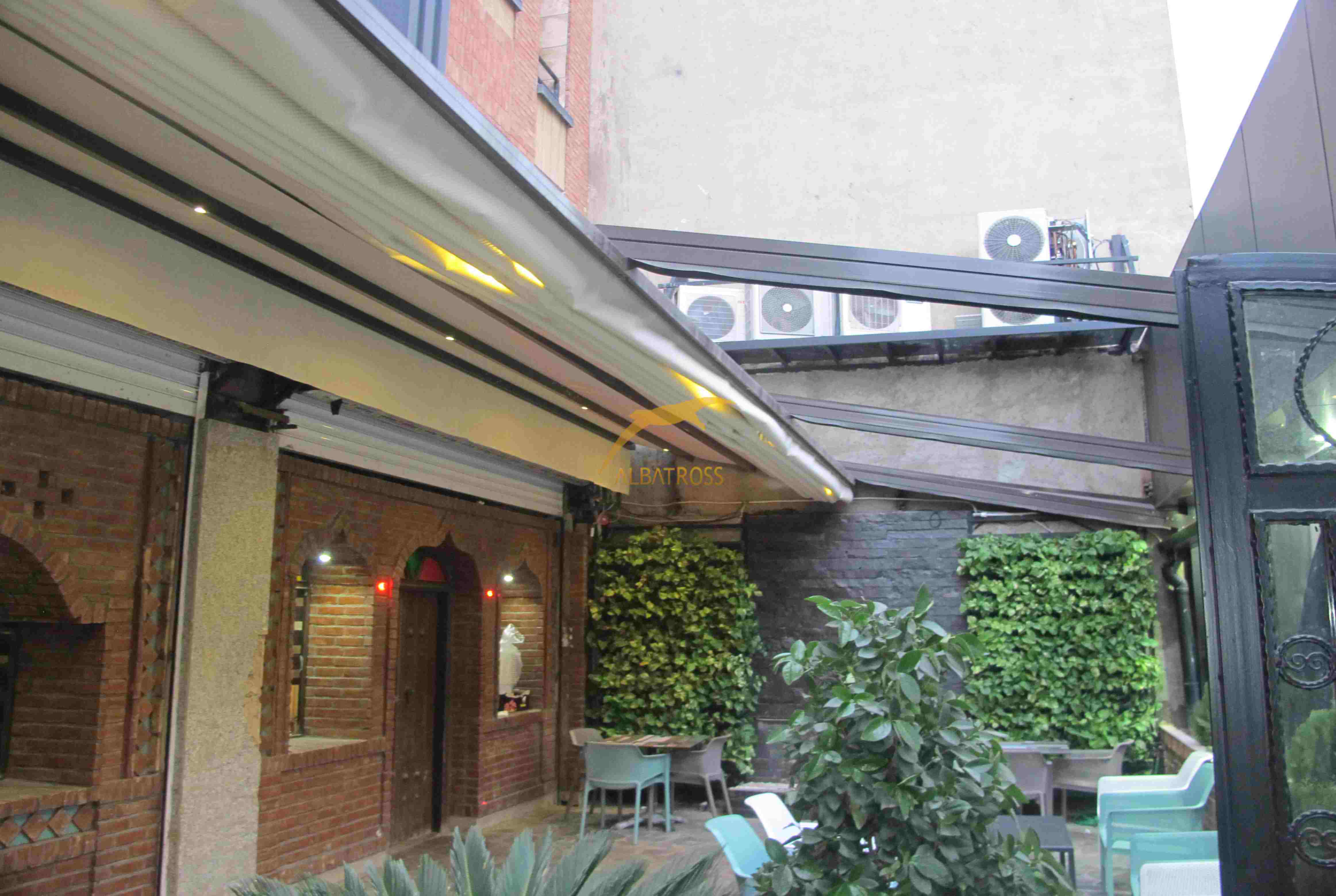 پروژه سقف متحرک کافه رستوران سیمفونی
