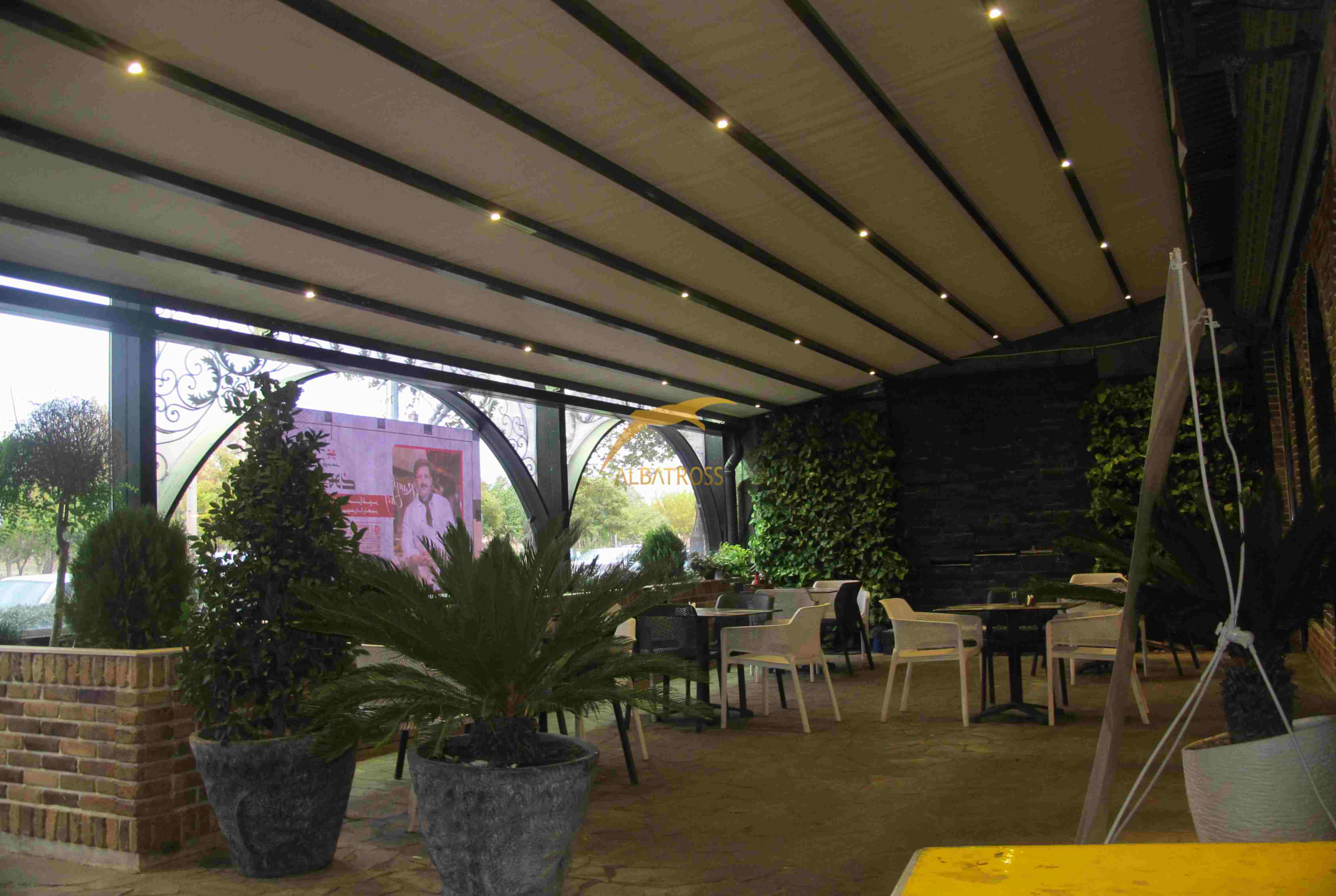 پروژه سقف متحرک کافه رستوران سیمفونی