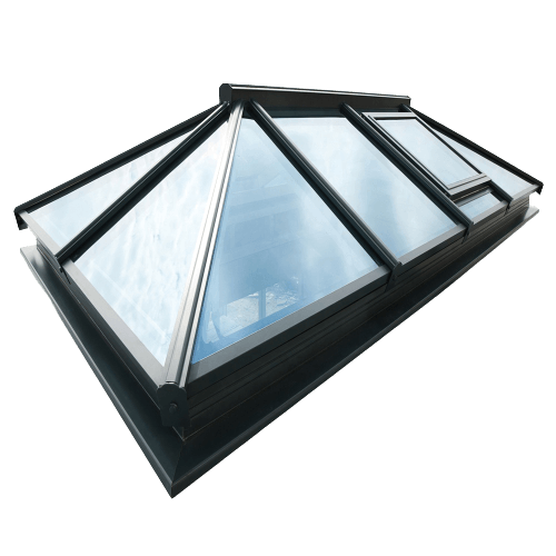 سقف متحرک شیشه ای هرمی